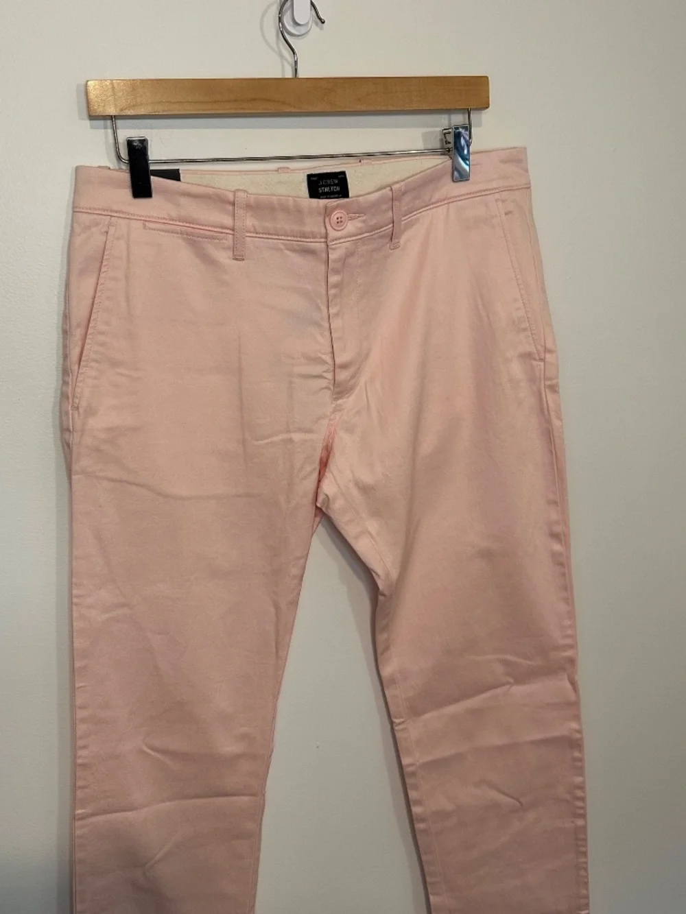 J. Crew Men's 484 Slim-fit Stretch Chino Pant Subtle Pink 32 x 32 NWT